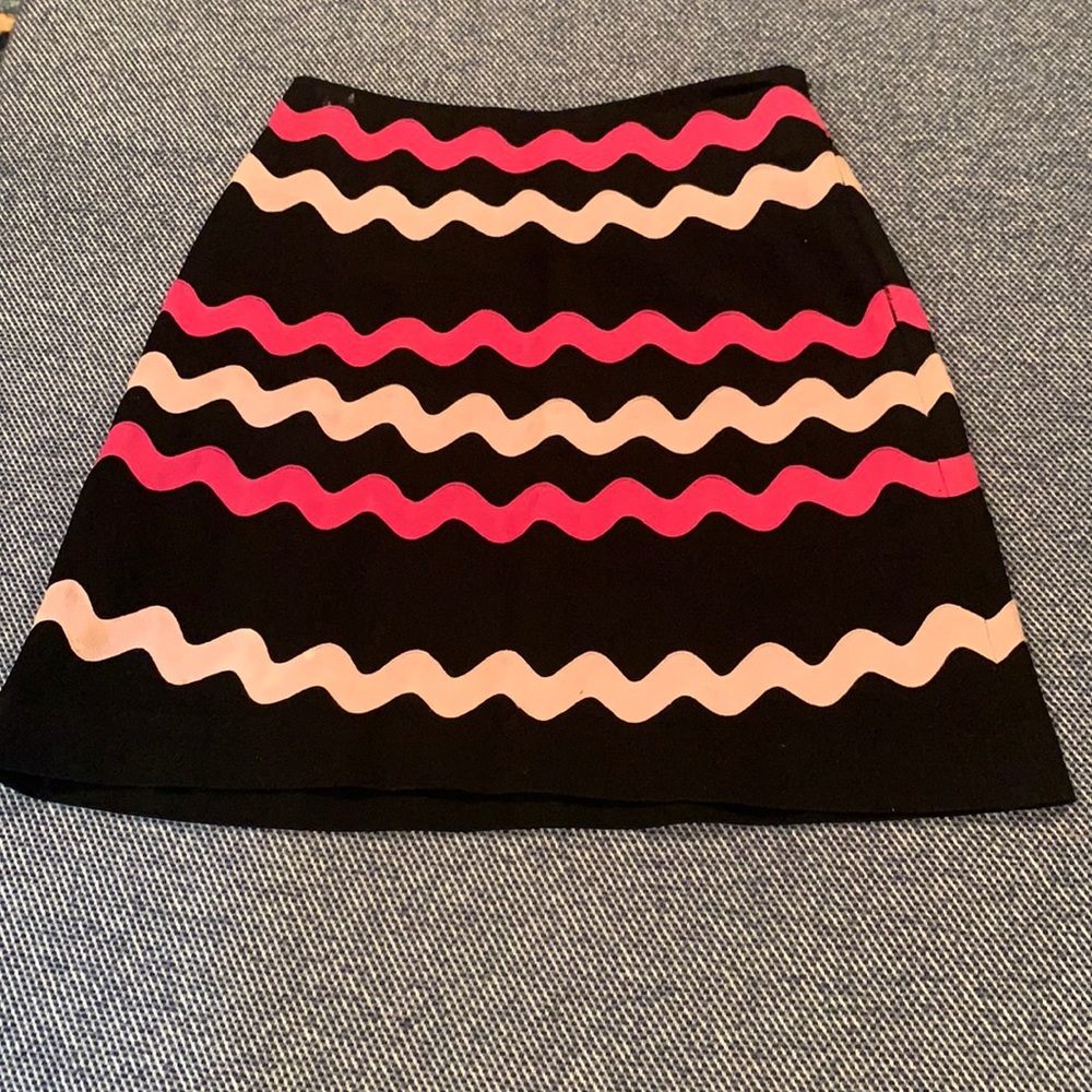 CK BRADLEY Black & Pink Cotton Skirt Size 4